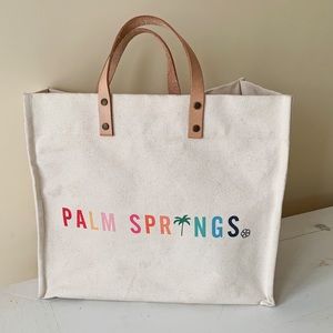 Trina Turk Parker Thatch Palm Springs canvas tote
